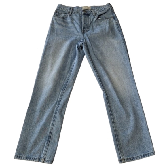 Everlane Denim - Everlane The 90s Cheeky Jean Button Fly Light Wash Organic Cotton Womens 27 Crop